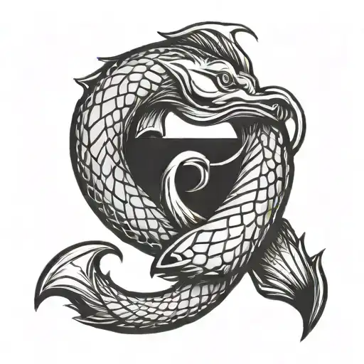 Fishing Hook Intertwined