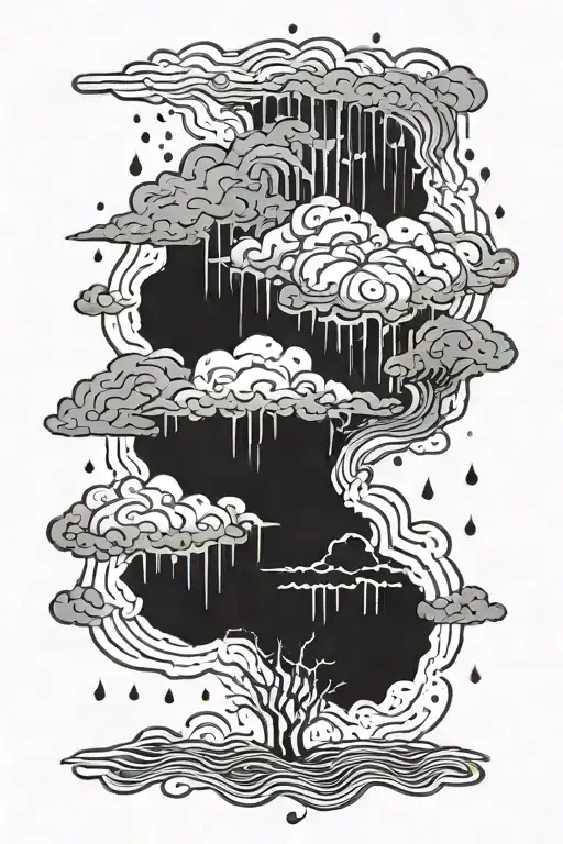 Rain Thunder Cloud Very Dark