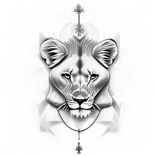 Rosary Wrapped Around Lioness