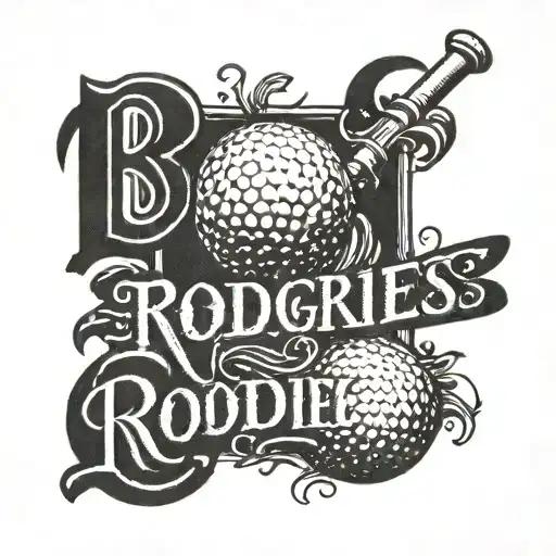 Text Saying Rodriguez With The O Has A Golf Ball