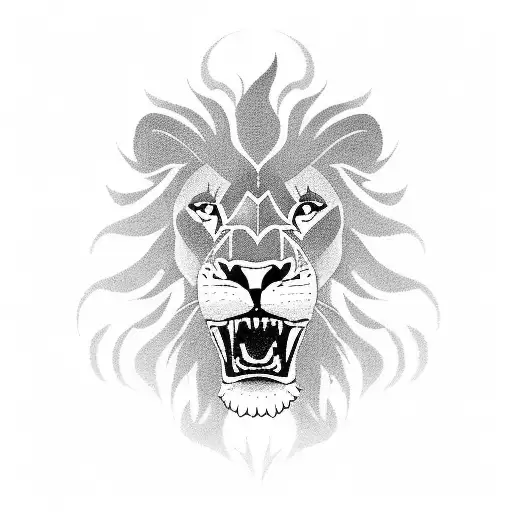 Incorporate A Lion Symbolizing Strength And Resilience