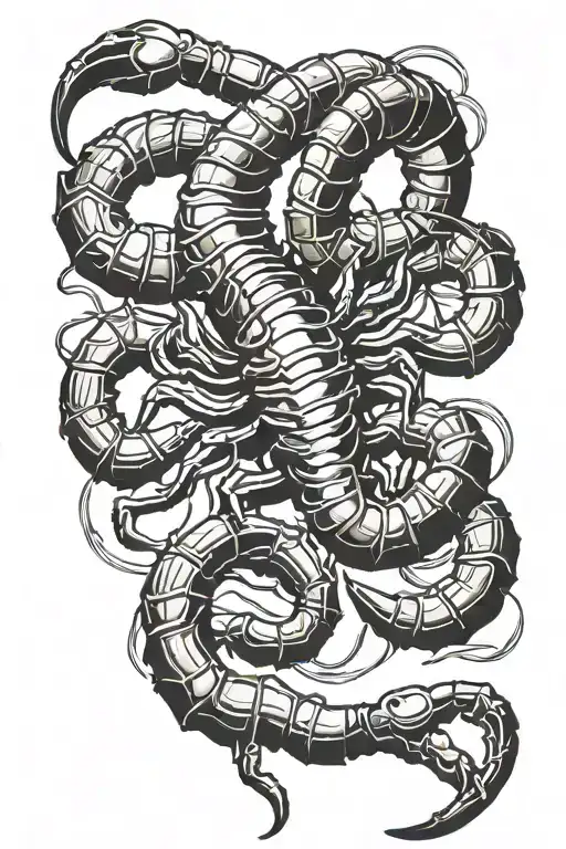 Scorpion Facing Downwards