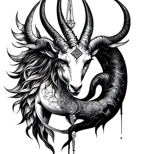 Libra And Capricorn Fused Together