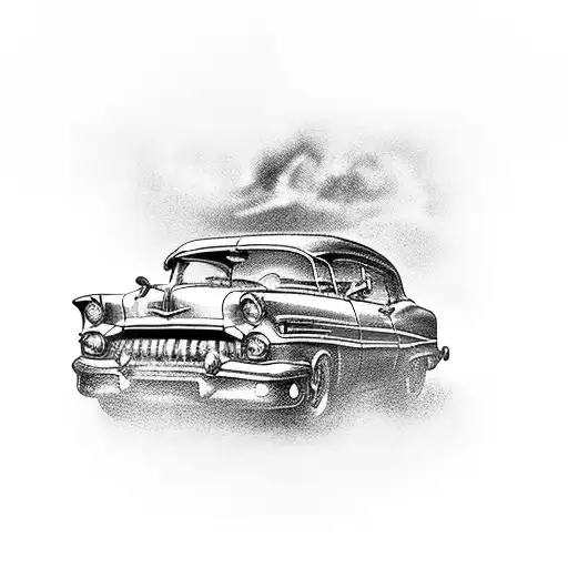 Vintage Car Cruising Down The Colorful Streets Of Havana