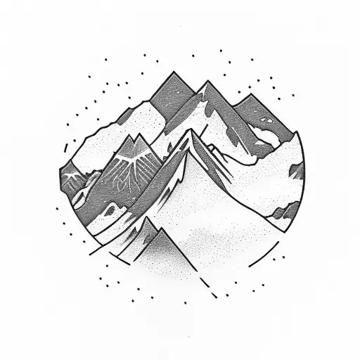 Snowboarder Doing A Backflip Over A Mountain Peak