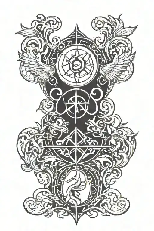 Original Symbol Representing Balance Or Good And Evil
