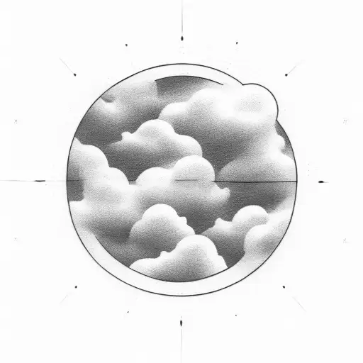 Cloud Pattern Around Circle