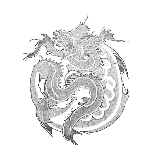 Generate Koi With Dragon For Forearm