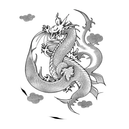 Generate Koi With Dragon For Forearm