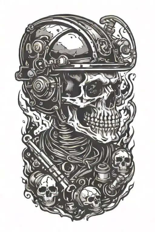 Skull Welder Sparks