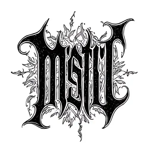The Name Misty Big Dark Font