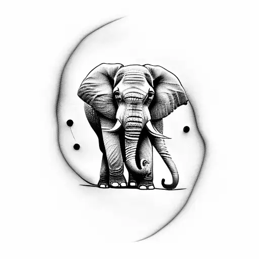 Elephant That Symbolizes Mother And Daughter