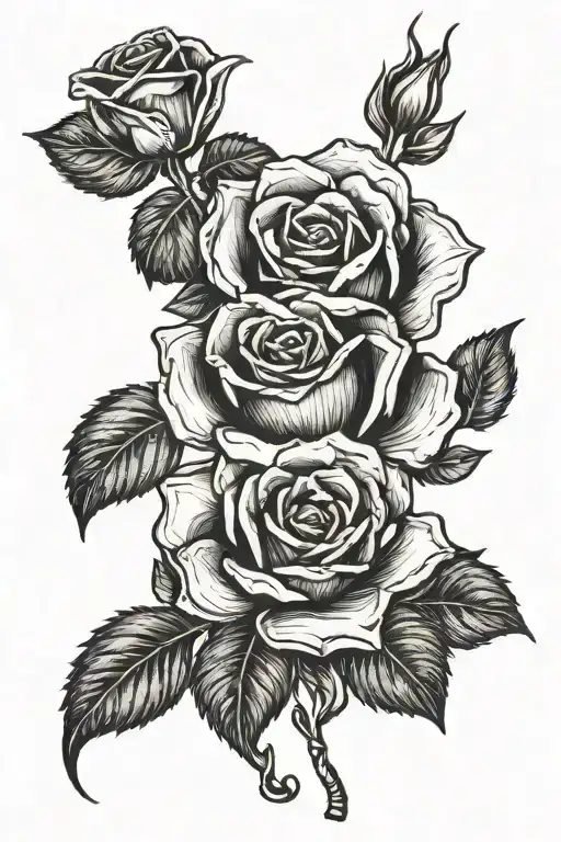 Gaunlet Holding Black Rose