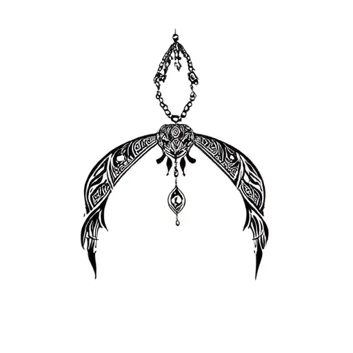 Choker Necklace Tattoo Design
