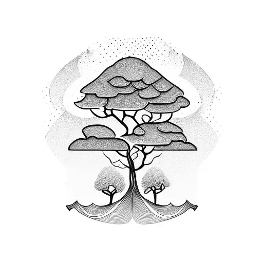 African Tree In A Frame