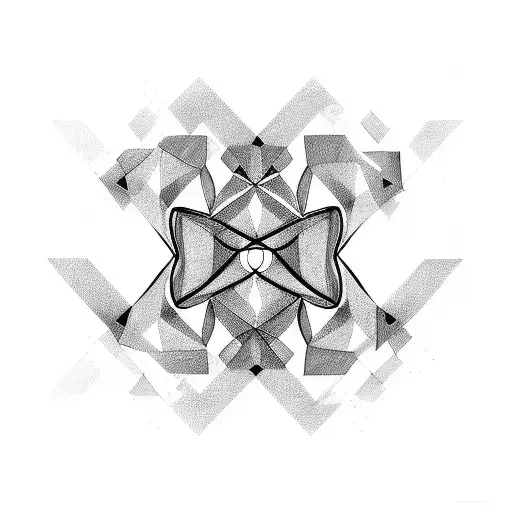 Abstract Blackwork Design Inspired By The Natural Beauty Of Santa Catarina