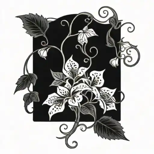 Book With Vines And Flowers