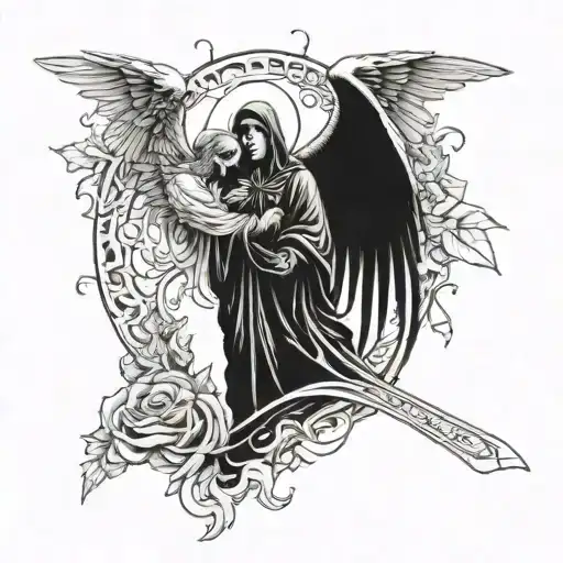 Death And Angel Holding