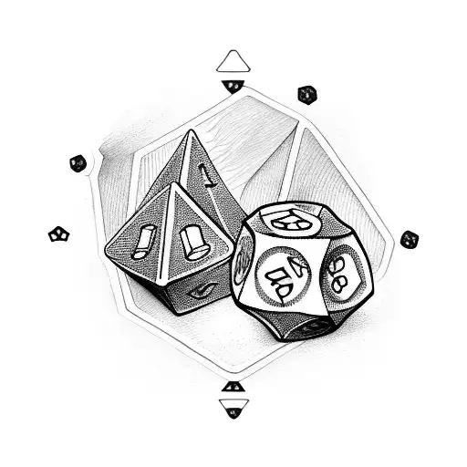 A Pair Of Dice With Intricate Patterns