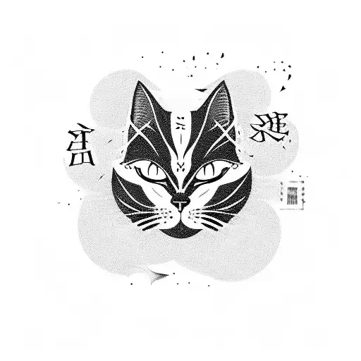 A Scene Inspired By An Anime Series Featuring A Black Cat And A Mysterious Crow