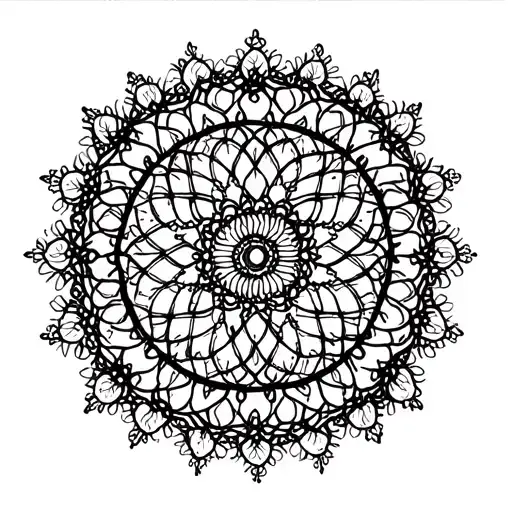Mandala And Lace Pattern