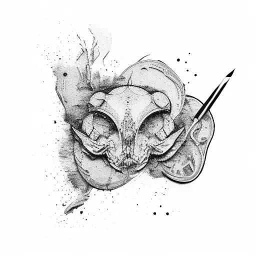 Abstract Representation Of A Painter's Palette