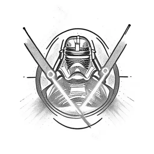 Samurai Lightsaber Battle