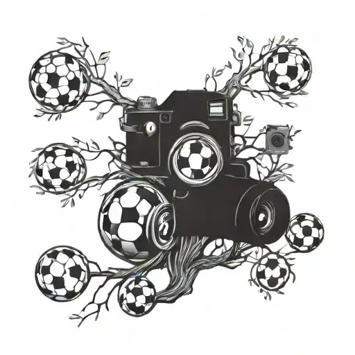 A Family Tree Intertwined With Soccer Balls And Cameras
