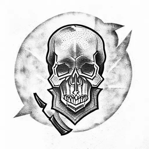 Skull And Weapon