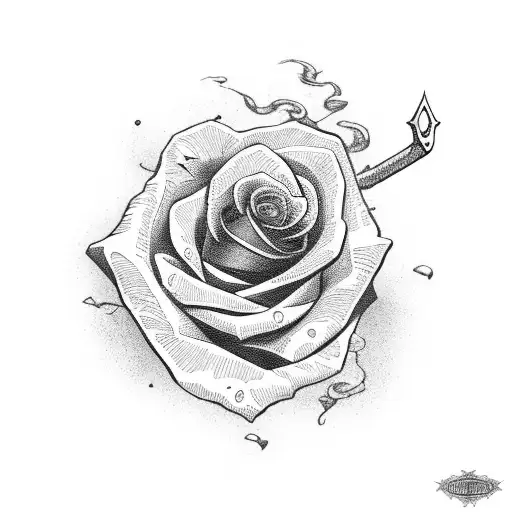 Scythe With Rose