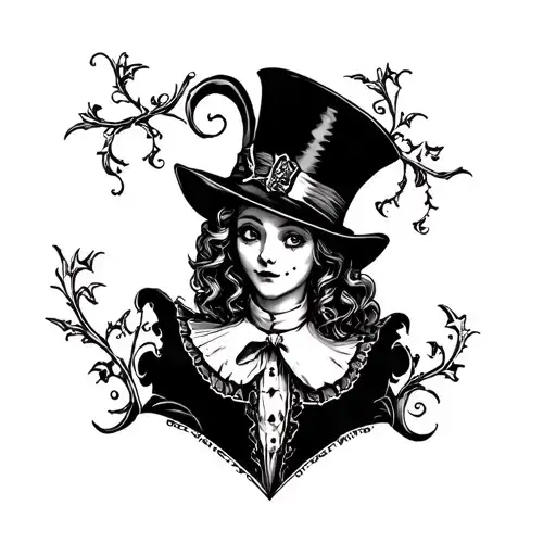 Small Alice In Wonderland Mad Hatter Evil