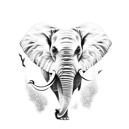 A Majestic Elephant Standing In Front Of The Serene Backwaters Of Kerala