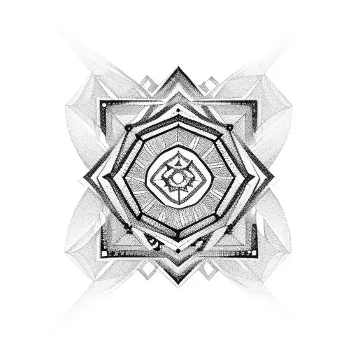 Diamond With Black Swirls