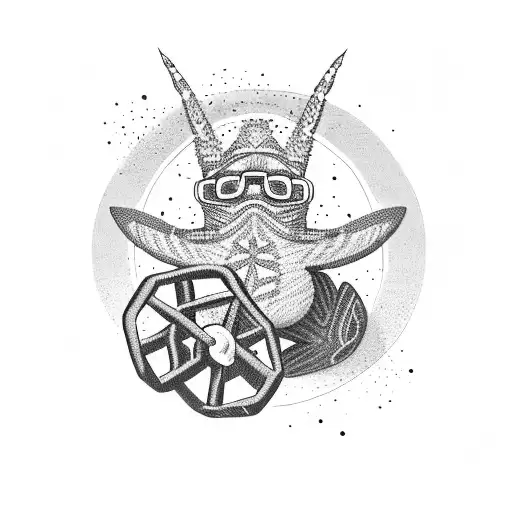 Patrick Star Lifting Weights At The Gym