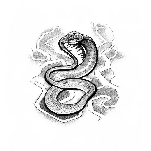 Copperhead Snake From Above