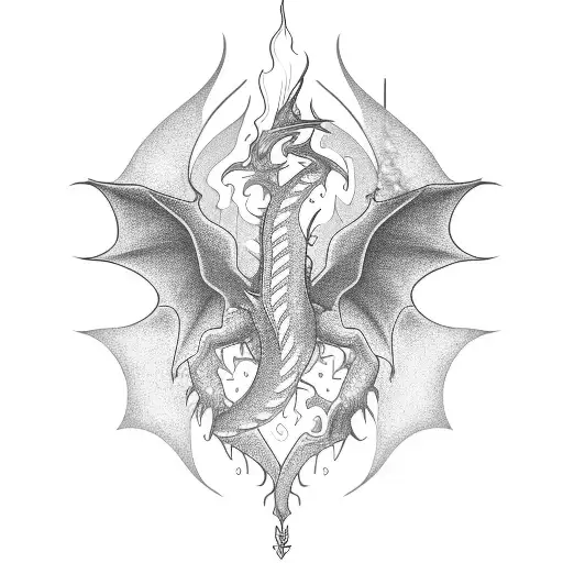 A Joint And Bong Forming The Shape Of A Dragon