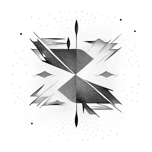 Abstract Representation Of Shooting Stars In Motion