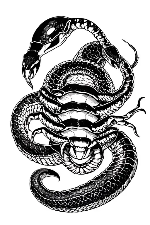 Scorpion Snake Sakull Combine Full Hand