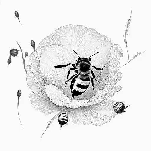 Bee With Poppy