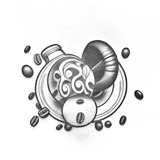 A Coffee Bean Morphing Into A Dumbbell