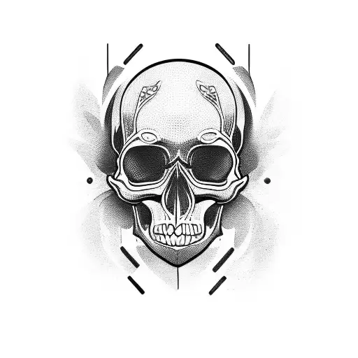 Abstract Skull Gothic