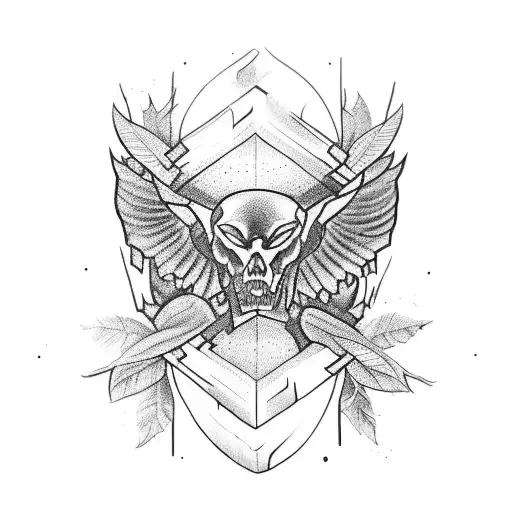 A Tattoo Depicting The Strength And Resilience Of A Survivor