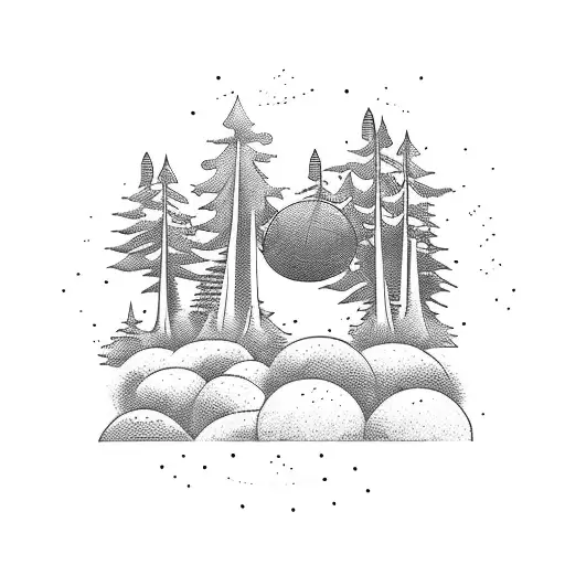 A Disc Golf Basket Nestled In A Serene Forest Clearing