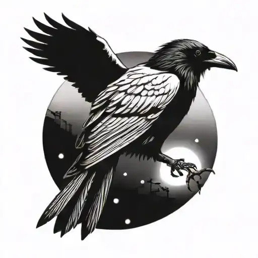 A Crow In The Moonlight
