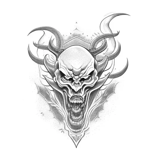 Demon Falling From Sky