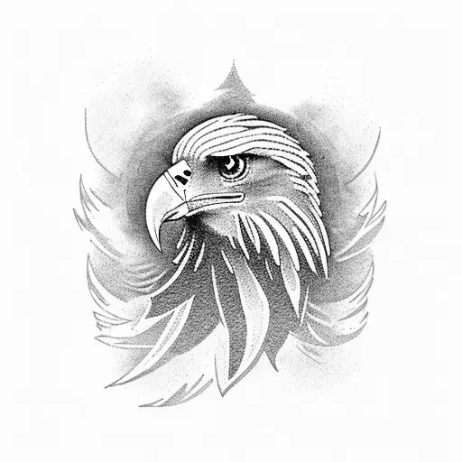 An Eagle Soaring Through Musical Staff Lines