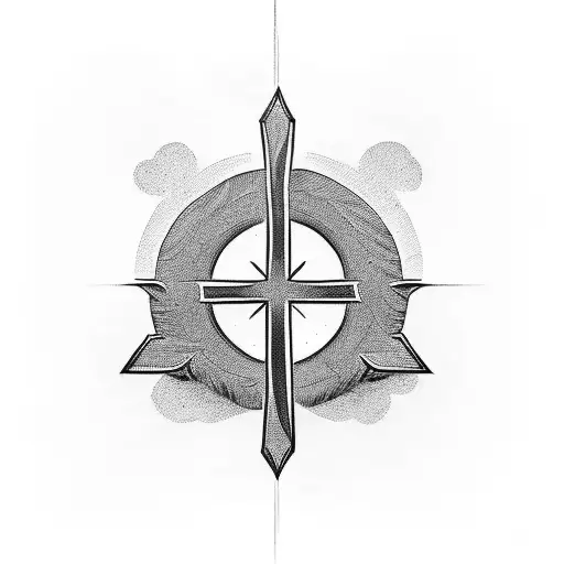 Christian Cross With Qoute