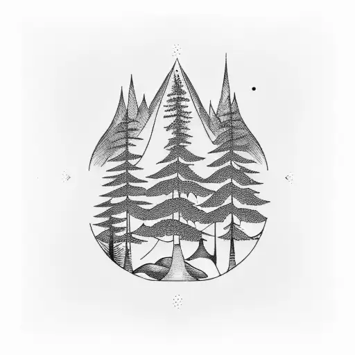 Biking Through A Forest Trail