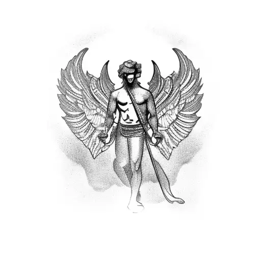 Art Deco Male Angel