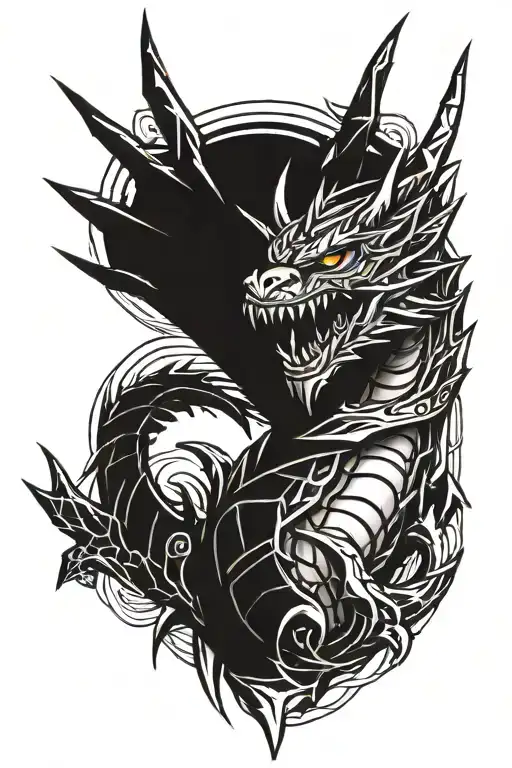 Dragon Transformers Decepticon Logo Incorporated